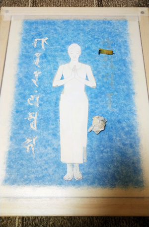 日本画家　佐藤宏三「祈り〜阿修羅の娘」「Prayer ~ Asura」表彩色　ワンピース