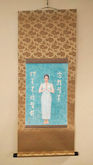 日本画家　佐藤宏三「祈り〜阿修羅の娘」「Prayer ~ Asura」　阿修羅の娘の独白