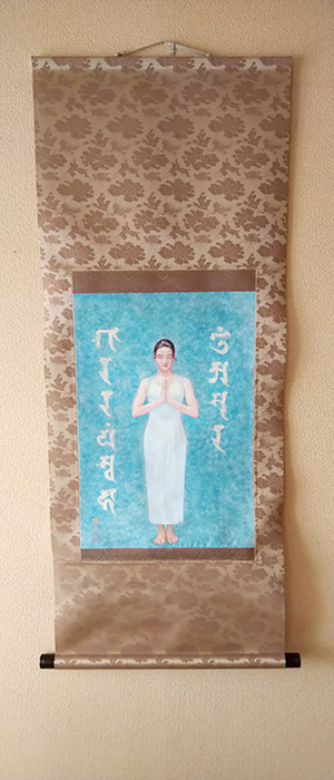 日本画家　佐藤宏三「祈り〜阿修羅の娘」「Prayer ~ Asura」　阿修羅の娘の独白