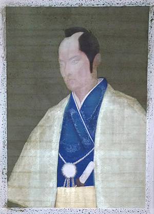 日本画家　佐藤宏三「八代将軍徳川吉宗公像　8th Shogun Tokugawa Yoshimune」　本画制作　裏彩色