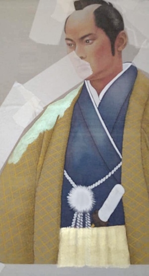 日本画家　佐藤宏三「八代将軍徳川吉宗公像　8th Shogun Tokugawa Yoshimune」　本画制作