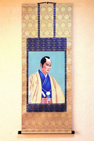 日本画家　佐藤宏三「八代将軍徳川吉宗公像　8th Shogun Tokugawa Yoshimune」　表装