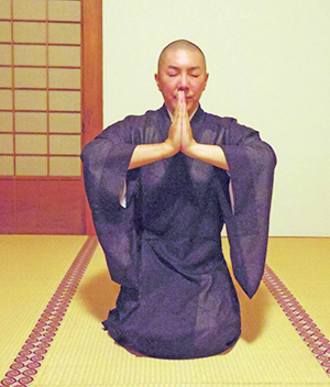 日本画家 佐藤宏三 Hidden Art「耳無し芳一」協力いただいたお坊さん