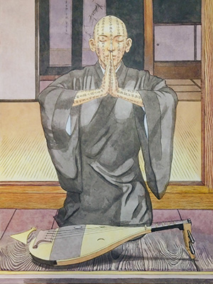 日本画家 佐藤宏三 Hidden Art「耳無し芳一」「耳無芳一 其弍」下図完成