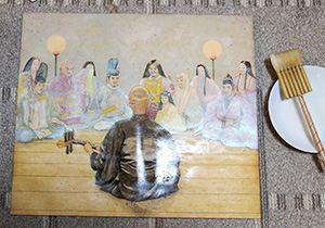 日本画家 佐藤宏三 Hidden Art「耳無し芳一」其壱 下図彩色