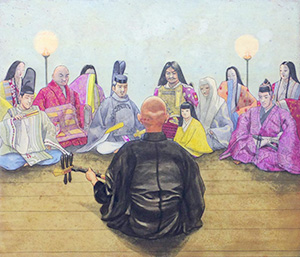 日本画家 佐藤宏三 Hidden Art「耳無し芳一」其壱 下図完成