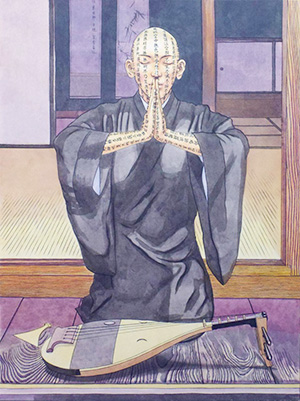 日本画家 佐藤宏三 Hidden Art「耳無し芳一」其弐 下図