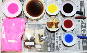 日本画家 佐藤宏三 Hidden Art「耳無し芳一」其弐 ブリリアントローズライト(顔料)以外はクルミ・クチナシの煮汁・ガンボージ(樹脂)・棒絵具等の染料系絵具