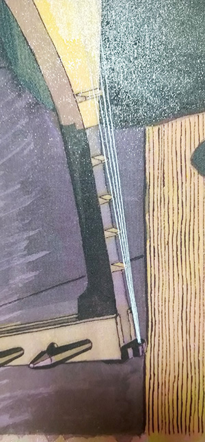 日本画家 佐藤宏三 Hidden Art「耳無し芳一」其弐 平家琵琶の描写