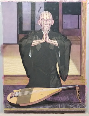 日本画家 佐藤宏三 Hidden Art「耳無し芳一」其弐 表彩色一段落