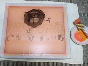 日本画家 佐藤宏三 Hidden Art「耳無芳一」其壱 本画 ブリリアントローズライトとガンボージ