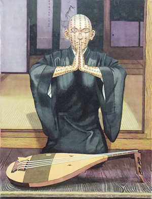 日本画家 佐藤宏三 Hidden Art「耳無し芳一」其弐 表彩色