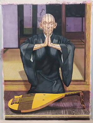 日本画家 佐藤宏三 Hidden Art「耳無芳一」其弐 ほぼ完成