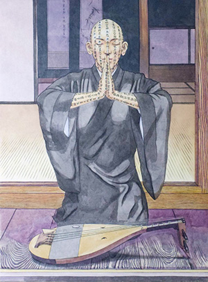 日本画家 佐藤宏三 Hidden Art「耳無し芳一」其弐 修正