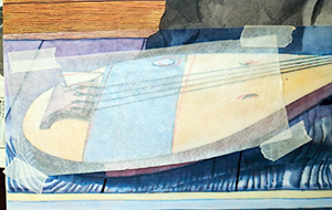 日本画家 佐藤宏三 Hidden Art「耳無し芳一」其弐 平家琵琶の修正