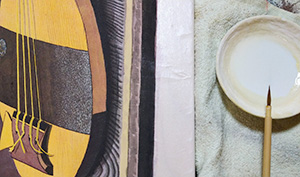 日本画家 佐藤宏三 Hidden Art「耳無し芳一」其弐 仕上げの加筆