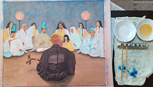 日本画家 佐藤宏三 Hidden Art「耳無芳一」其壱 表彩色 ラピスサンライト
ゴールドアフレア