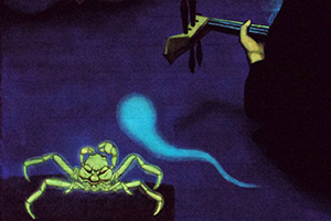 日本画家 佐藤宏三 Hidden Art「耳無芳一」其壱 平家蟹と表彩色の弦