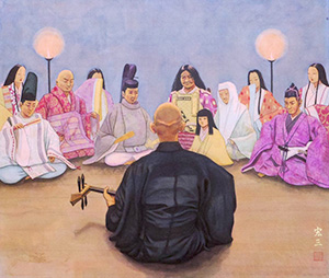 日本画家 佐藤宏三 Hidden Art「耳無芳一」其壱 完成 明