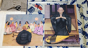 日本画家 佐藤宏三 Hidden Art「耳無芳一」其弐・其弐 表装