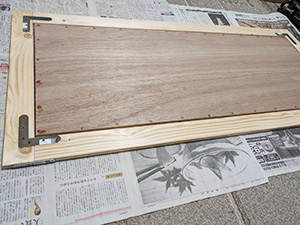 日本画家 佐藤宏三 Hidden Art「南无阿彌陀佛」下図用パネルと絹本用木枠