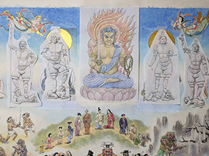 日本画家 佐藤宏三 Hidden Art「地獄極楽変相図」
下図の補完