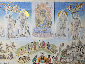 日本画家 佐藤宏三 Hidden Art「地獄極楽変相図」
下図の補完