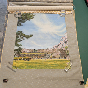 日本画家 佐藤宏三 Hidden Art「一夜城」 One Night Castle　軸装